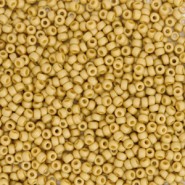 Miyuki rocailles kralen 15/0 - Opaque glazed frosted citron yellow 15-4692